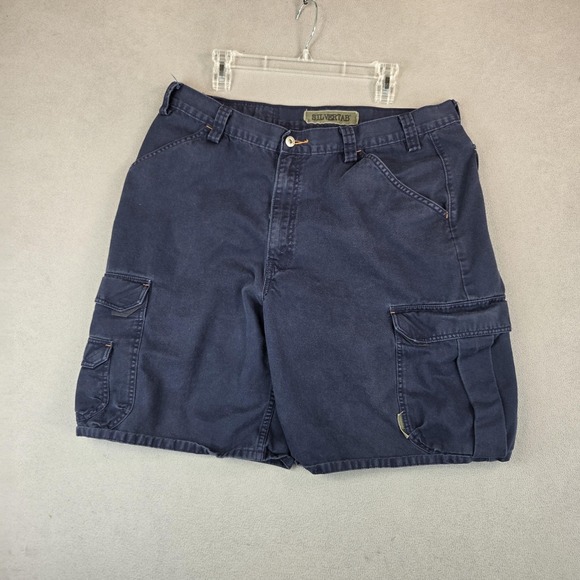Silvertab Shorts Mens 36 Navy Blue Cargo Tactical Utility 100% Cotton Tag 38 - Picture 1 of 13